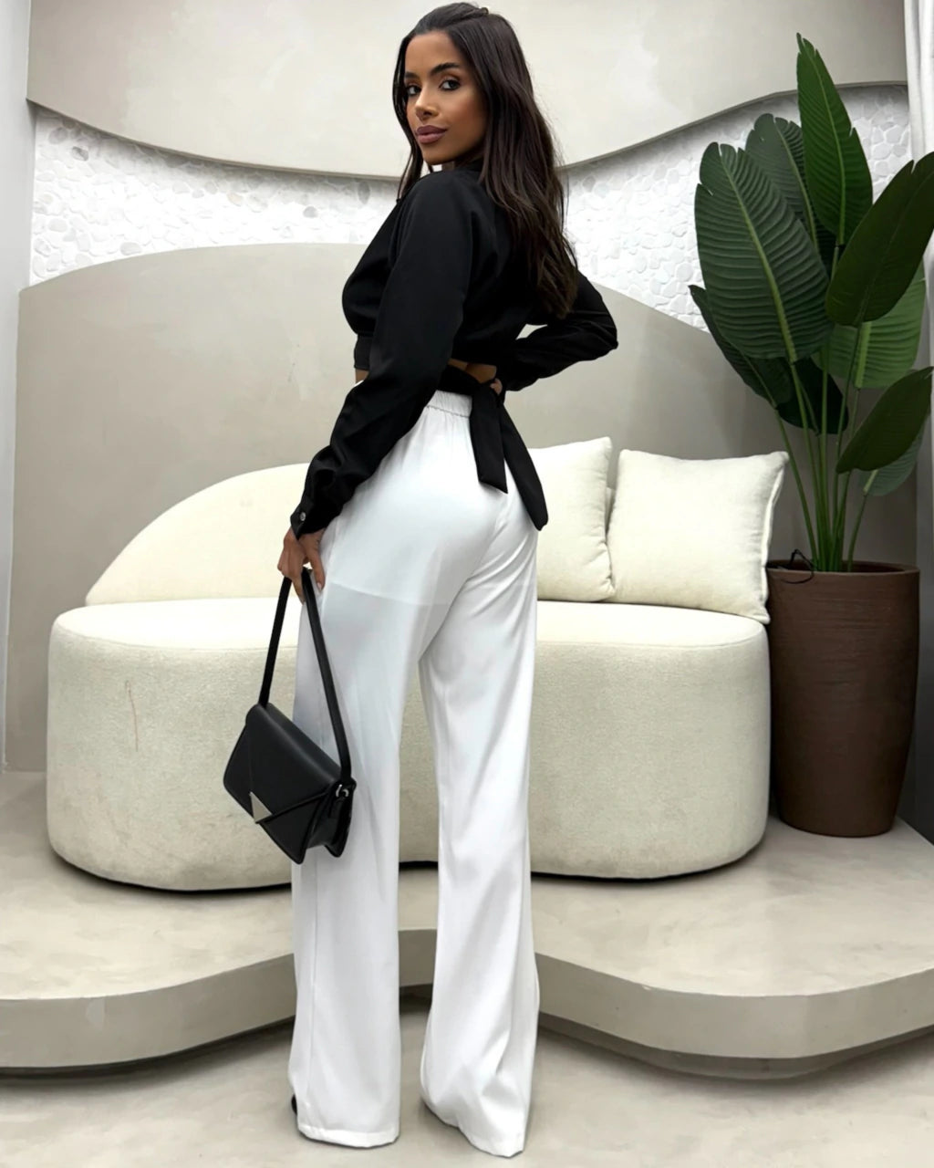 Calça Alfaitaria cós Zara reta