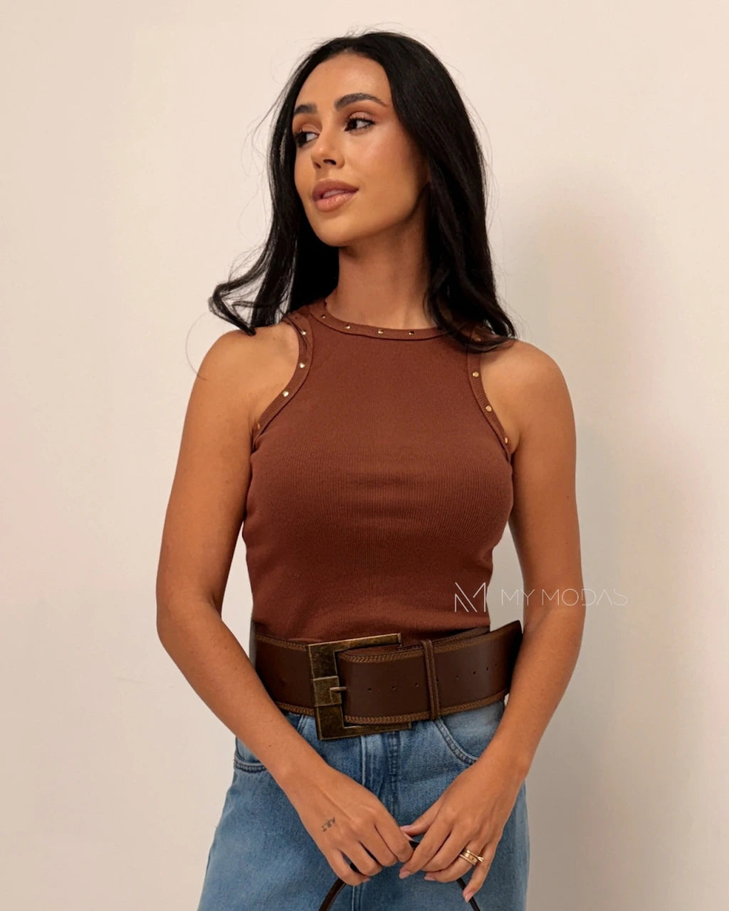 Kit 4 Peças - Regata nadador Ribana algodão