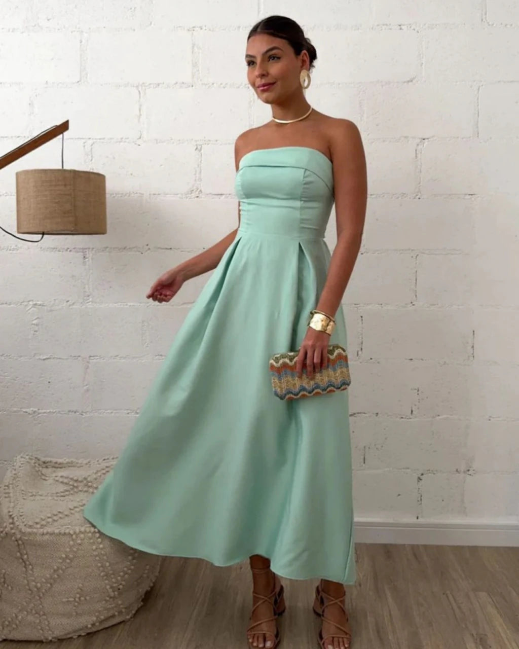 Vestido mídi Messina