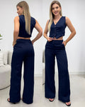 Conjunto Anabela Azul Marinho 133448