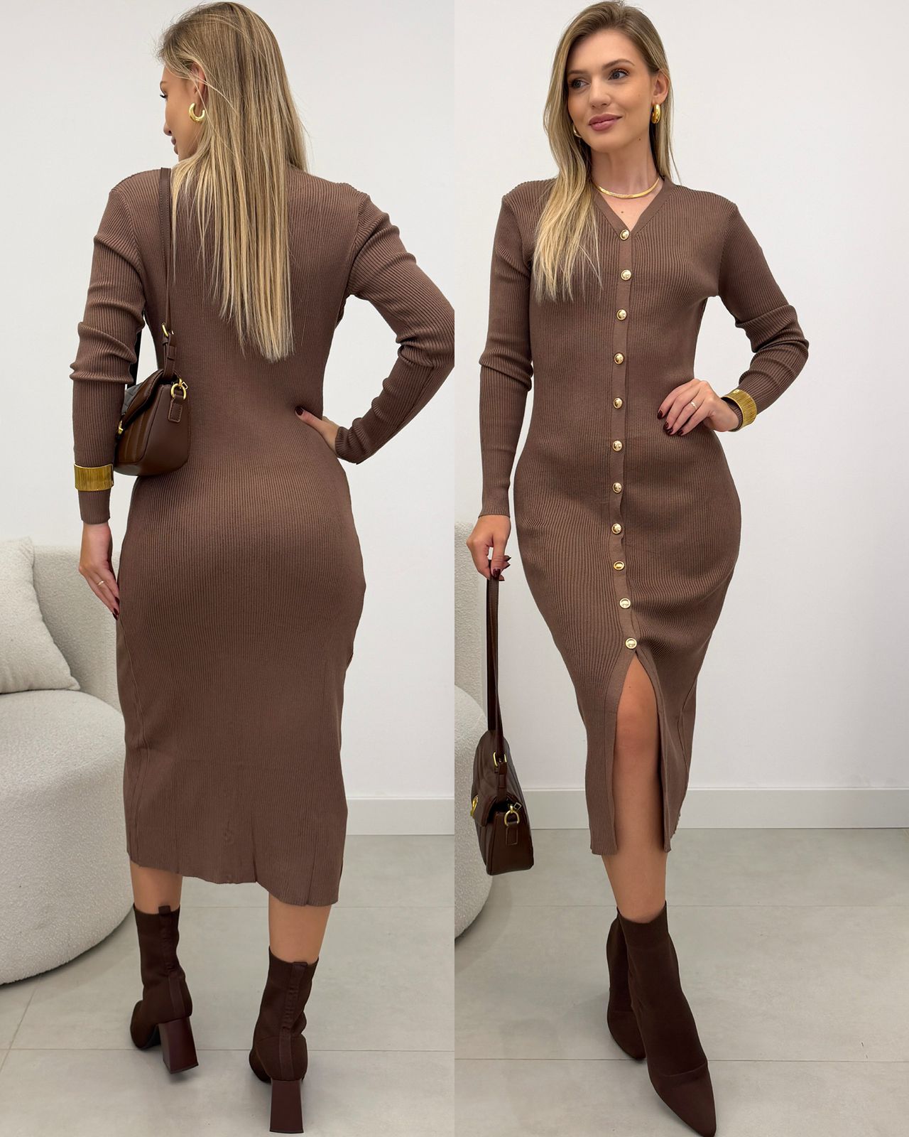 Vestido Nayla Cappuccino 129287
