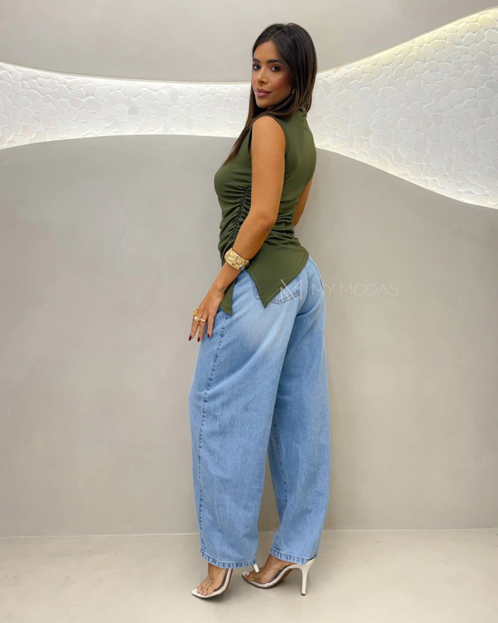 Blusa assimétrica My
