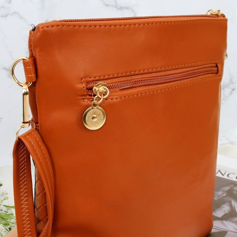 Bolsa Transversal Feminina Compacta Texturizada