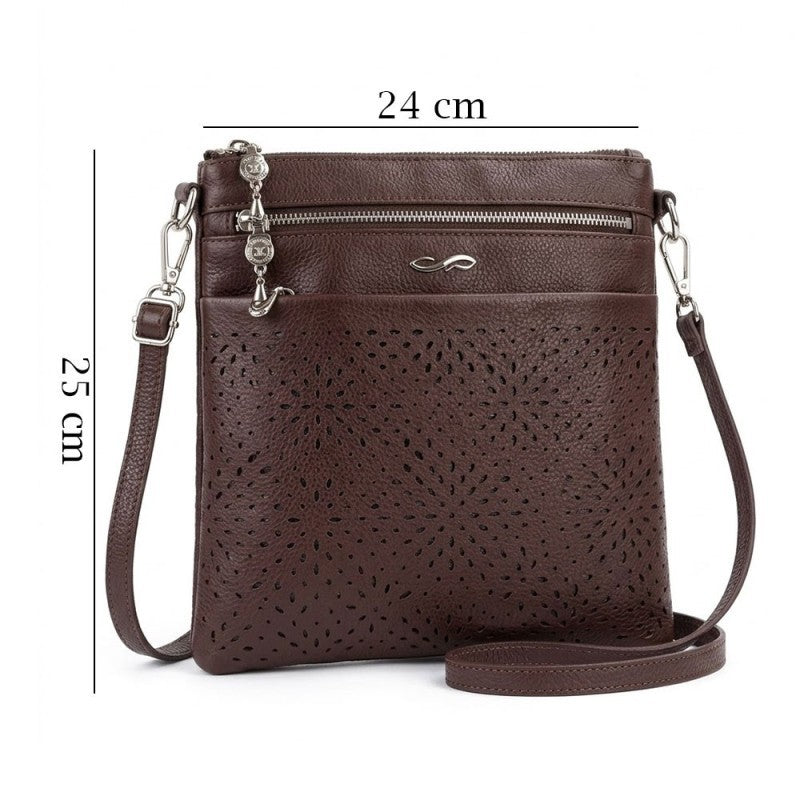 Bolsa Transversal Feminina Compacta Texturizada