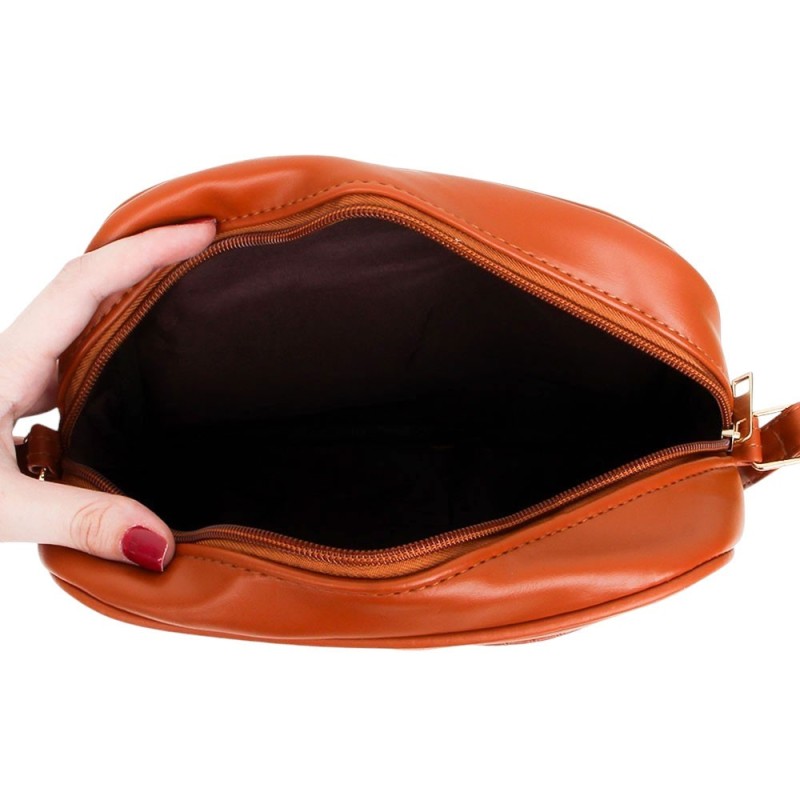 Bolsa Feminina Transversal Média Texturizada Ombro