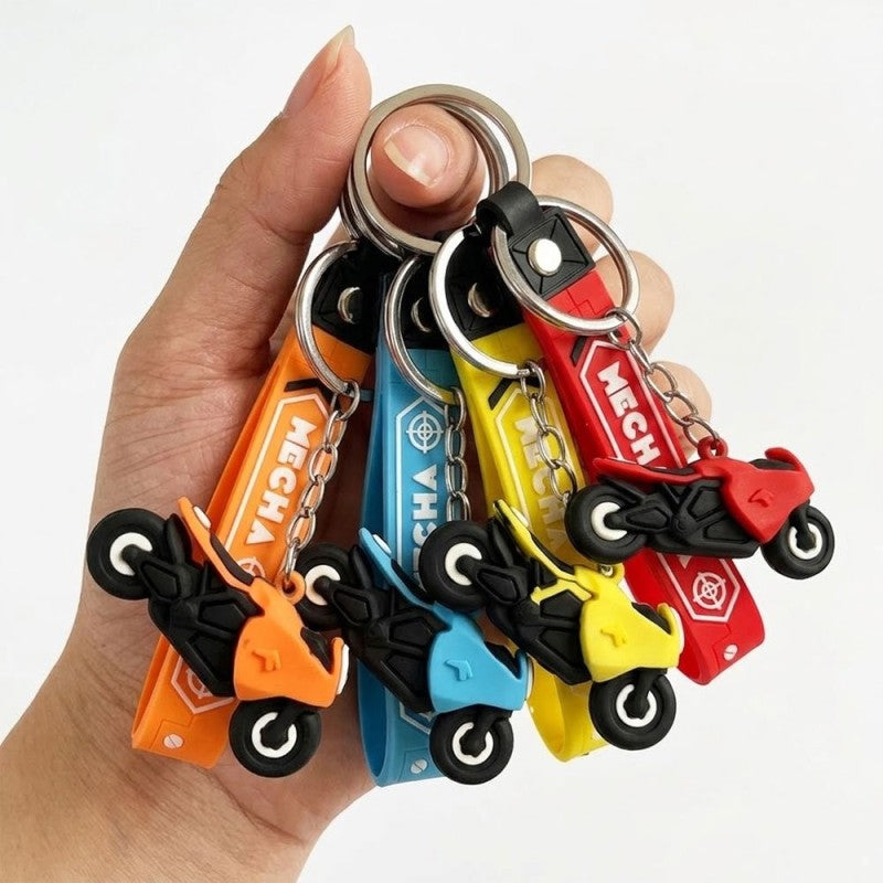 Chaveiro Decorativo Moto 3D Silicone Emborrachado Decorativo