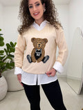 Blusa Tricô Fabi Creme 129285