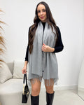 Lenço Mania Essenza Vanessa Cinza 134335