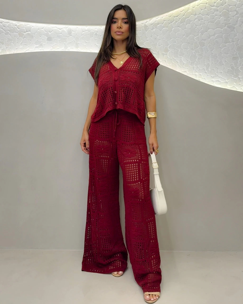 Conjunto tricot modal