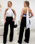 Blusa Cetim Sabrina Branca 135628