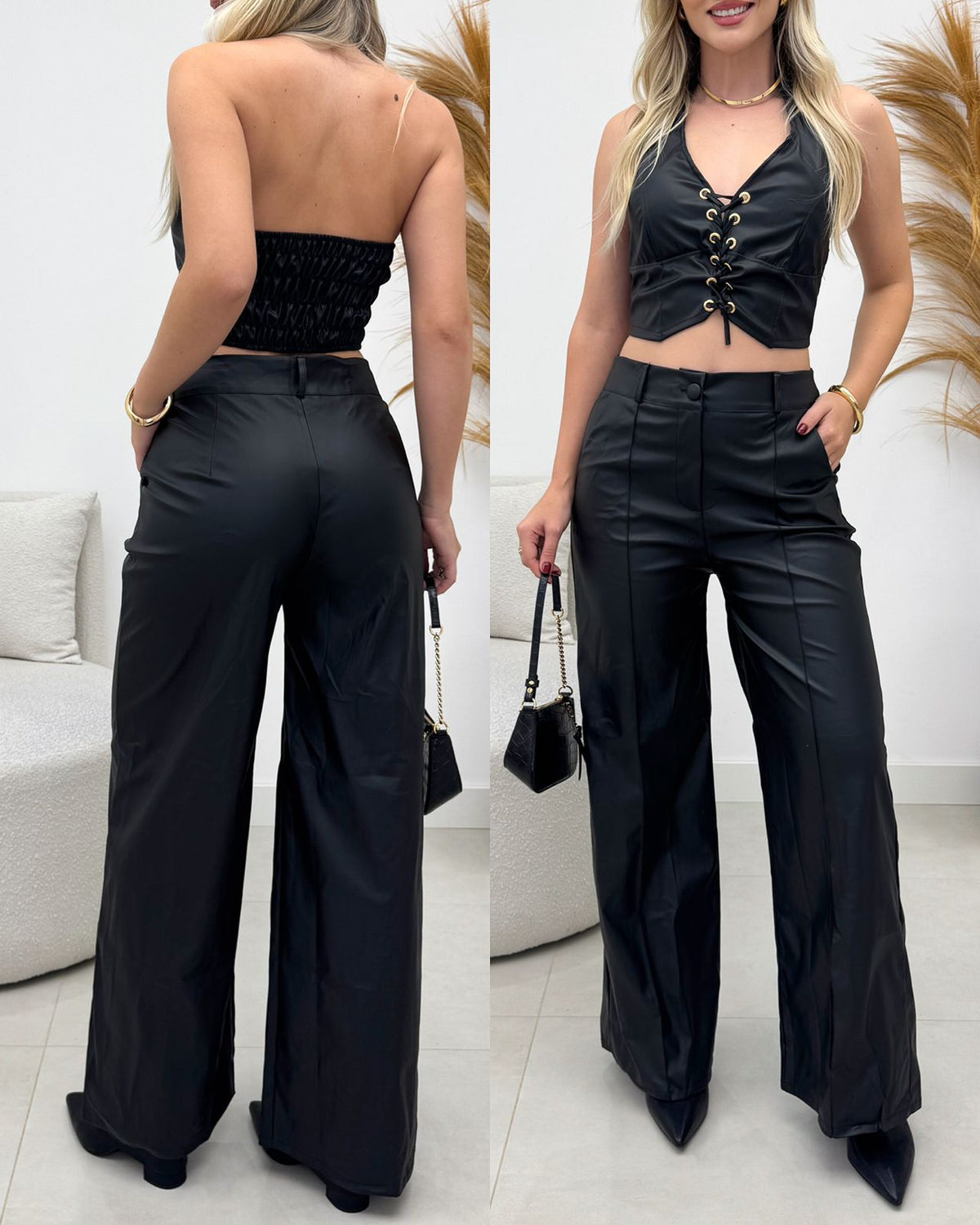 Calça Courino Margarete 134276