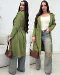 Casaco Trench Coat Morgana Verde Oliva 135049