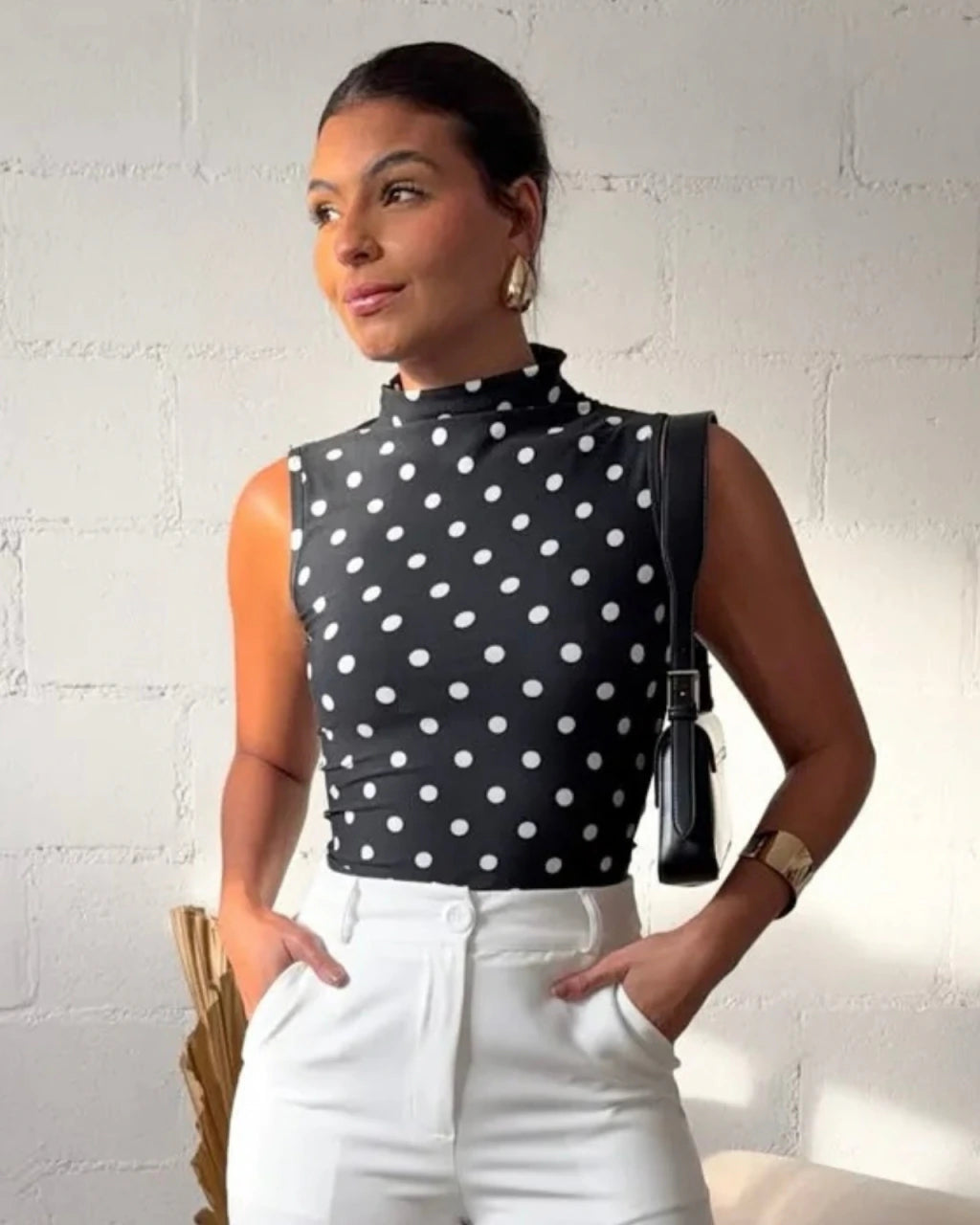 Blusa poá Zara