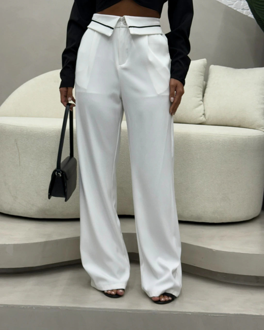 Calça Alfaitaria cós Zara reta