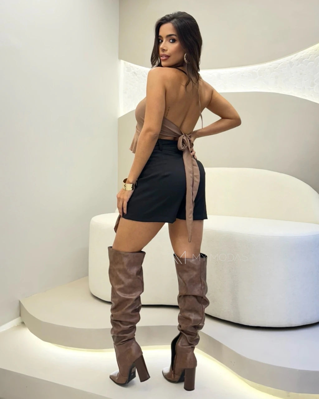 Cropped Túnica com Bojo