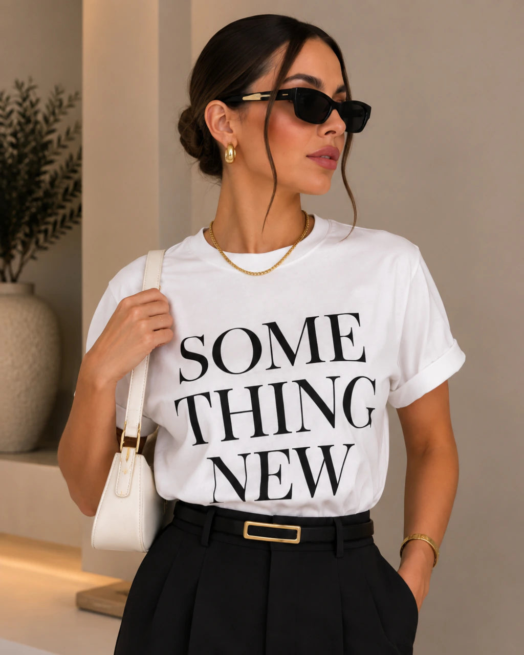 T Shirts algodão Some Thing New