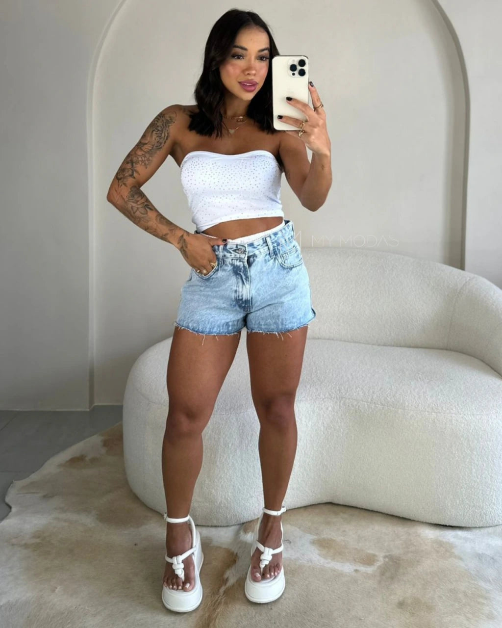 Shorts jeans cós