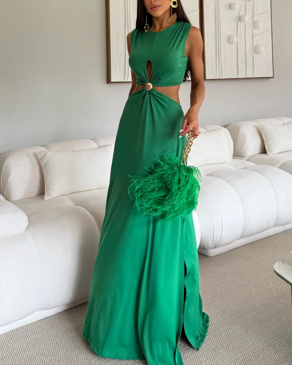 Vestido longo Magni