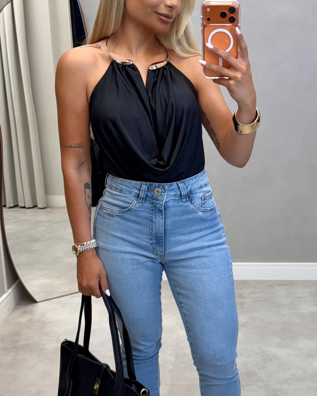 Calça jeans com elastano skiny