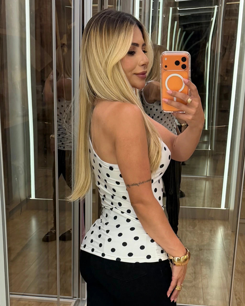 Blusa poá nula manga