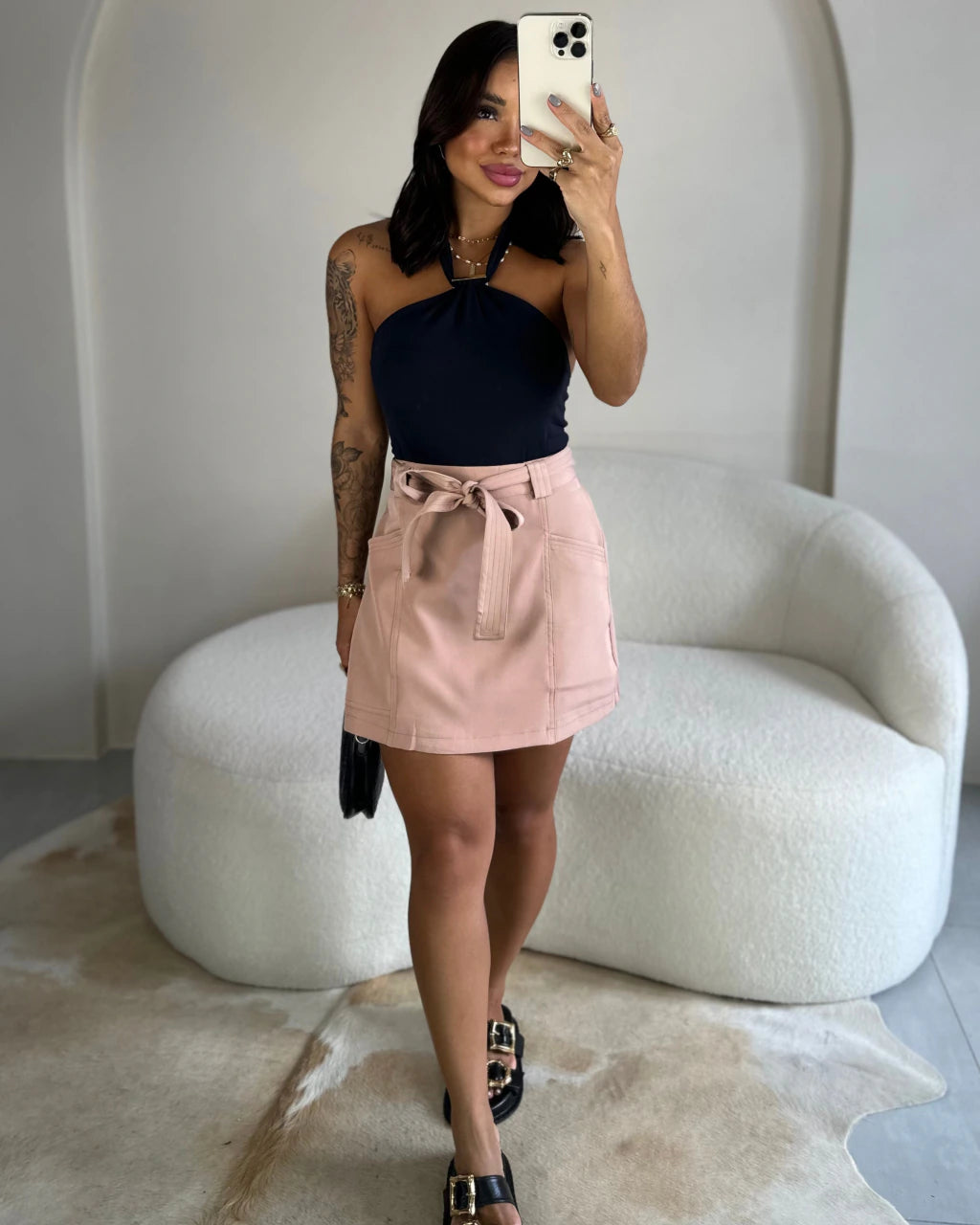 Shorts saia alfaiataria Miranda