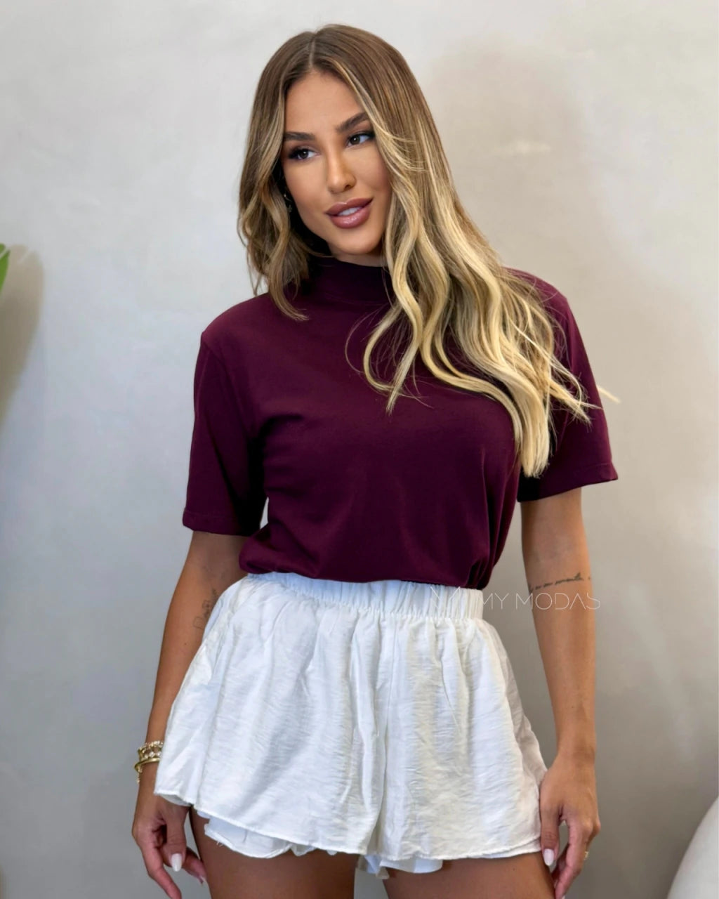 Shorts Elie Viscose Pré Lavado