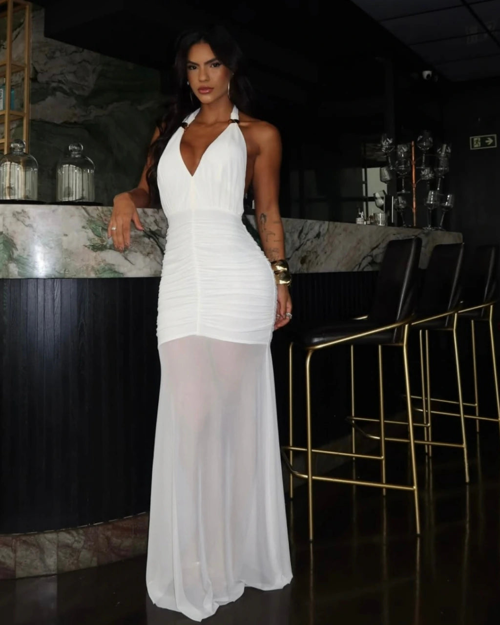 Vestido longo comemory