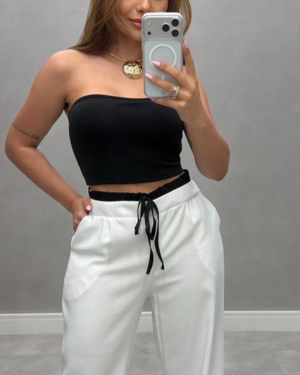 Calça Virgínia cós duplo