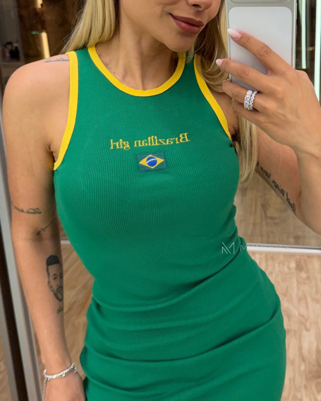 Vestido Brasil nadador