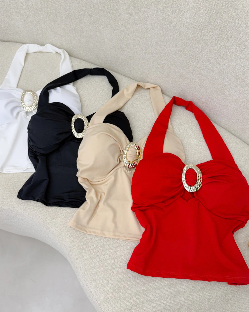 Blusa liony detalhe dourado