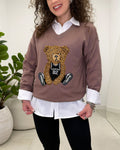 Blusa Tricô Fabi Cappuccino 129282