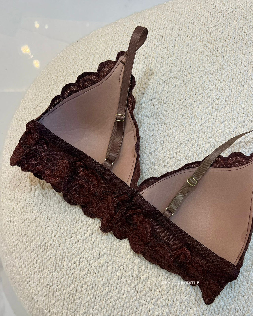 Cropped Renda Ivana Marrom 99896