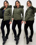 Jaqueta Microfibra Stefani Verde Militar 133374