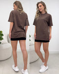 Camisetão Janete Marrom 116396