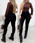 Calça Jeans Nexo Rafaela Preta 72025