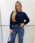 Blusa Mousse Samara Azul Marinho 134987