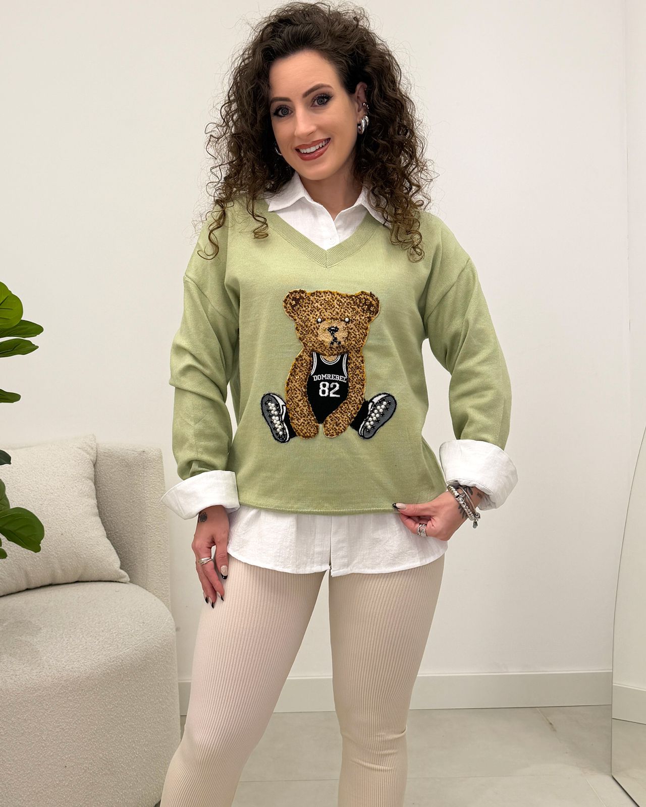 Blusa Tricô Fabi Verde 129284