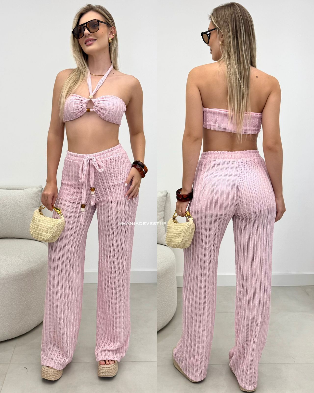 Conjunto Viviam Rosa 123962