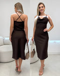 Vestido Maya Marrom 135503
