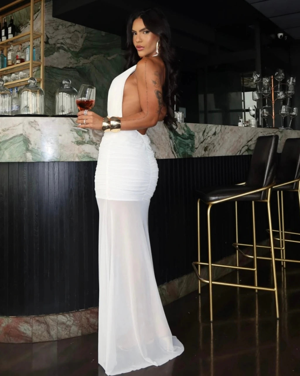 Vestido longo comemory