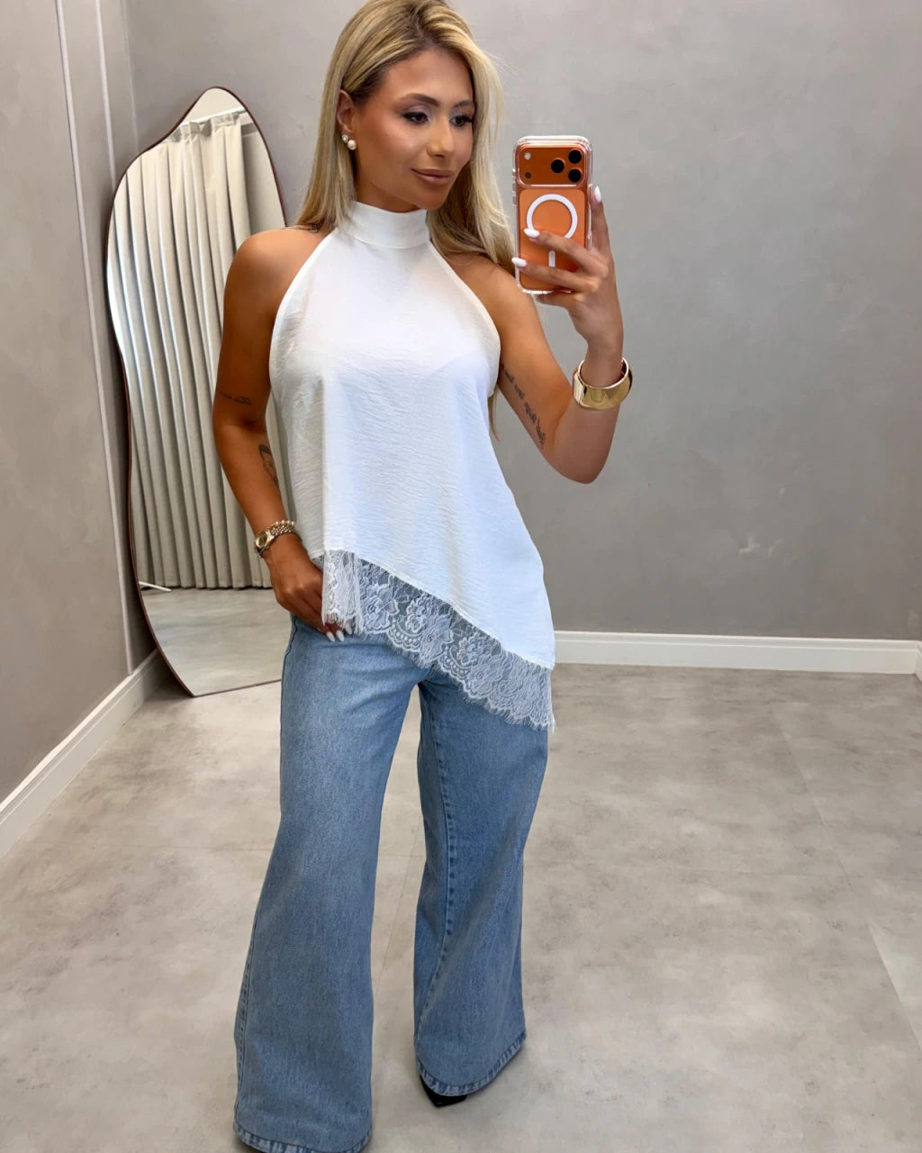 Bata assimétrica renda