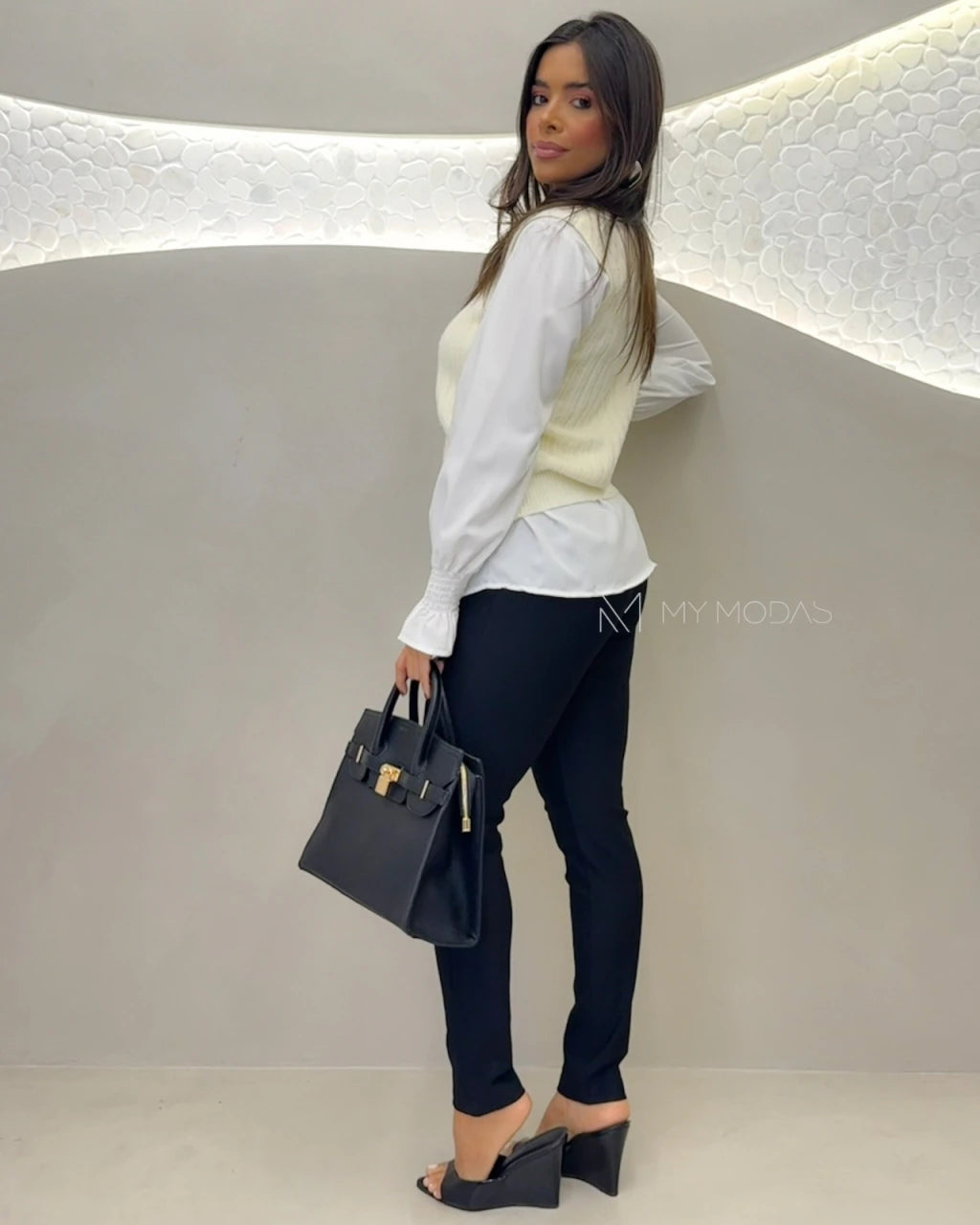Conjunto camisa e colete 2 peças