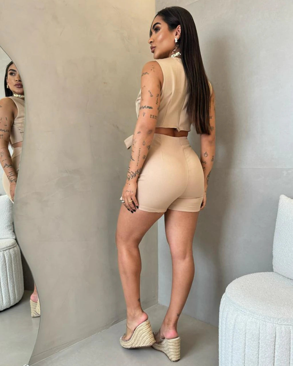 Conjunto Vestido Alfaiataria