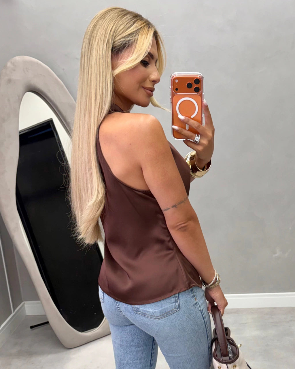Blusa cetim Milano