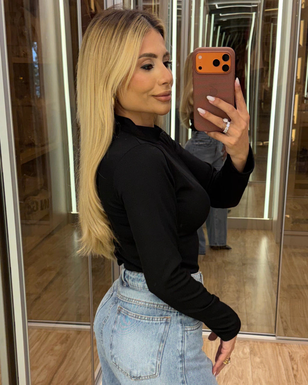 Blusa Cacharrel Peluciada por Dentro Canelada