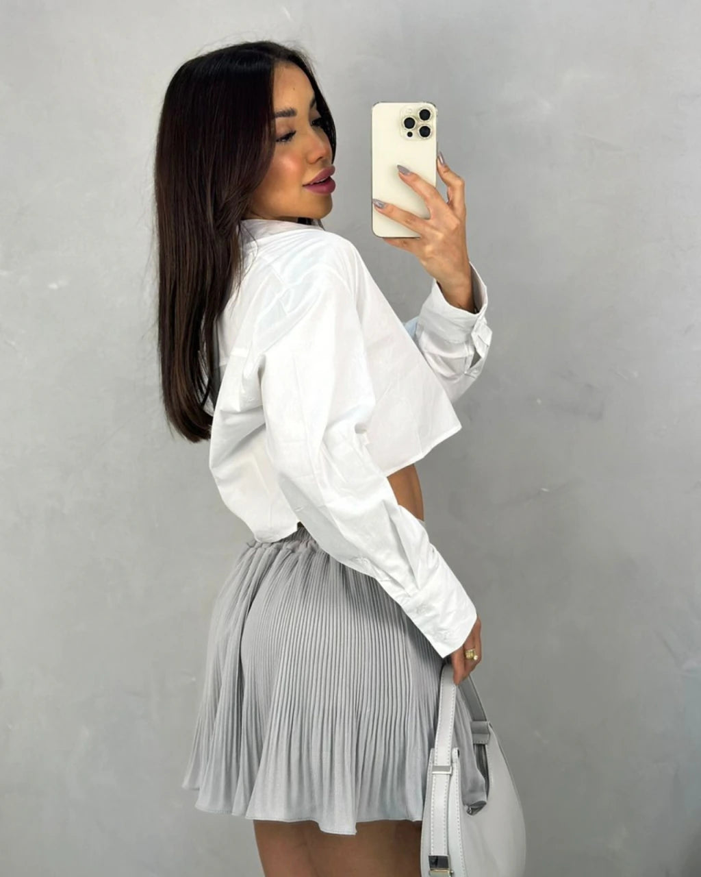 Cropped camisa tricoline zoe