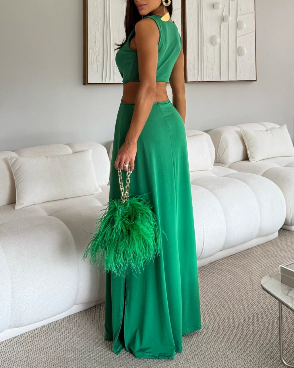 Vestido longo Magni