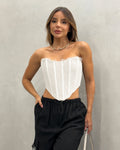 Corset Rendado com Barbatanas