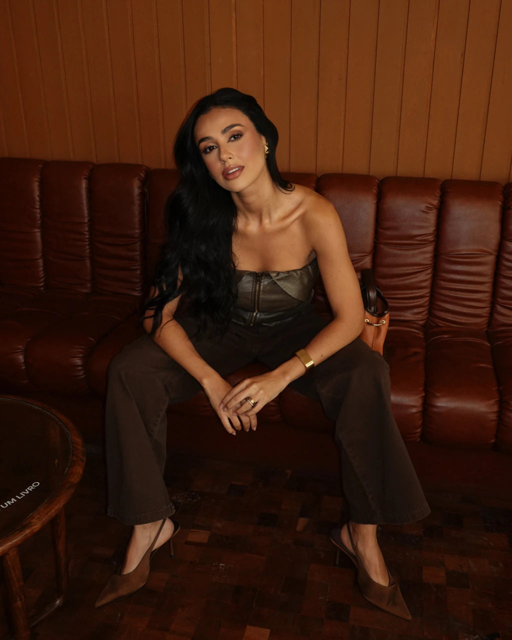 Wide Leg jeans Marrom