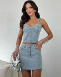 Saia jeans glow